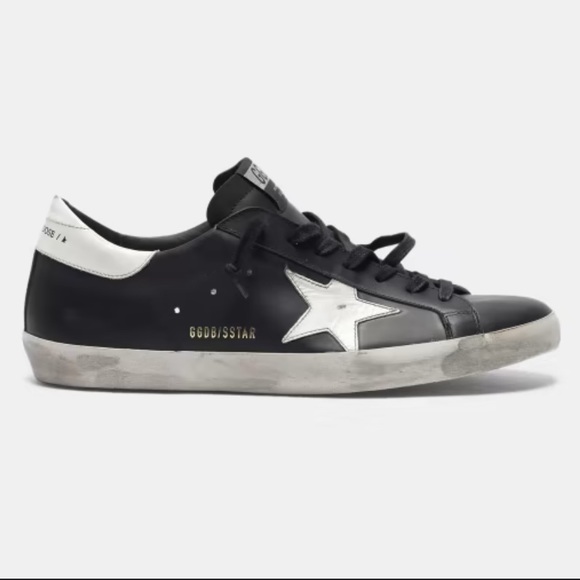 Women  Black Sneakers with White Star